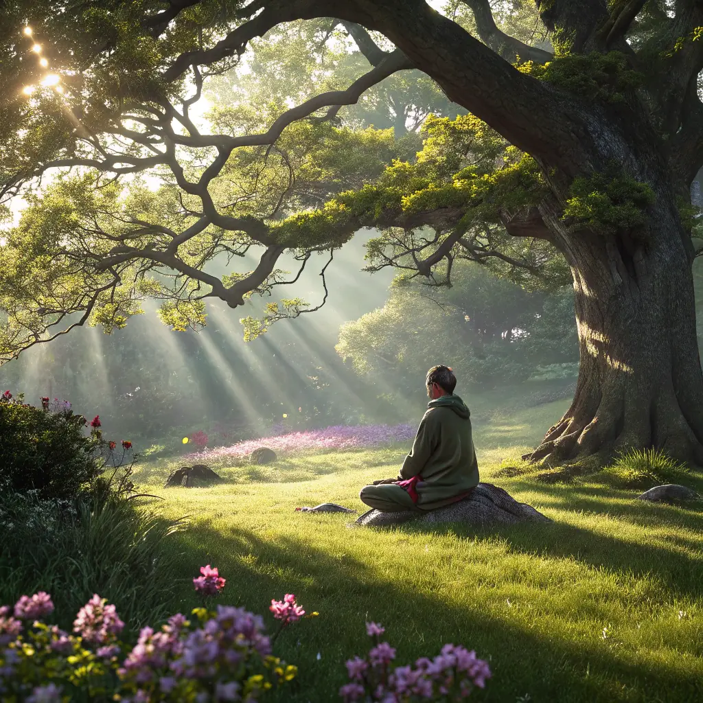 Executive doing mindful movement and yoga for sustained energy and focus in coaching.